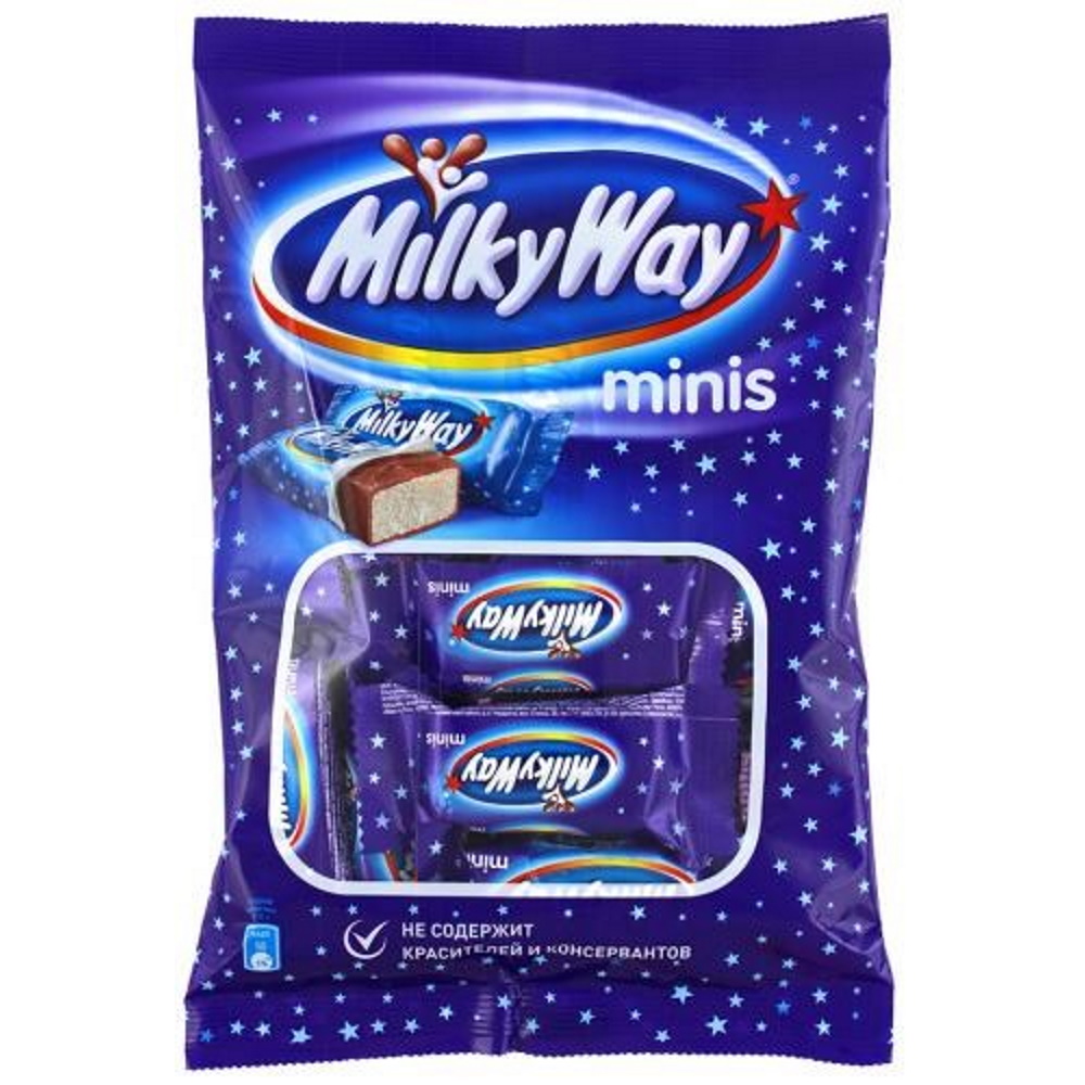 Шоколадные батончики Milky Way Minis 176 г