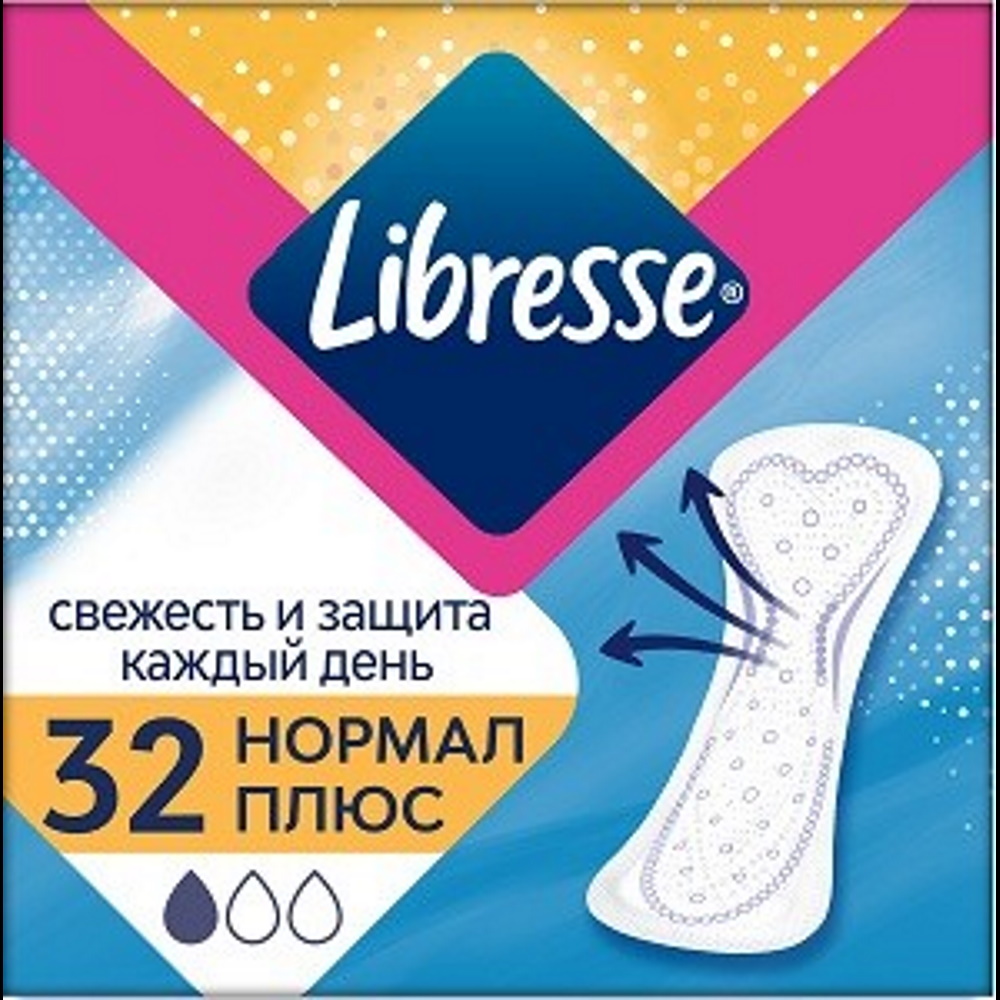 Libresse ежедн прокладки Dailyfresh Нормал Plus 32 шт.