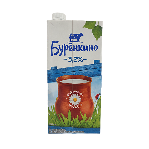 Молоко Буренкино 3,2% 1,95 л