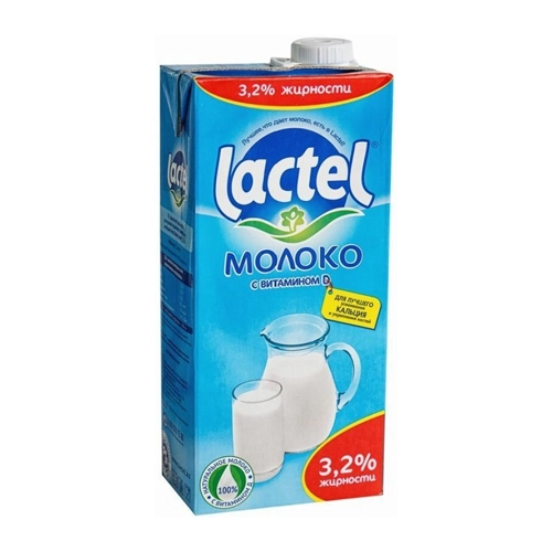 Молоко Lactel с витамином D 3,2% 1 л