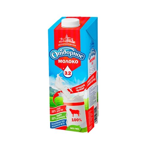 Молоко Петропавловское 3,2% 1 л