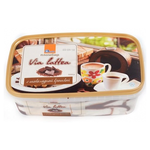 Мороженое Via Lattea с шоколадной крошкой  500 г