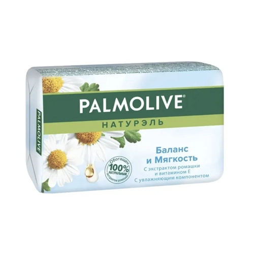 Мыло Palmolive Натурэль туалетное Баланс и мягкость с экстрактом ромашки и витамином Е 90 г