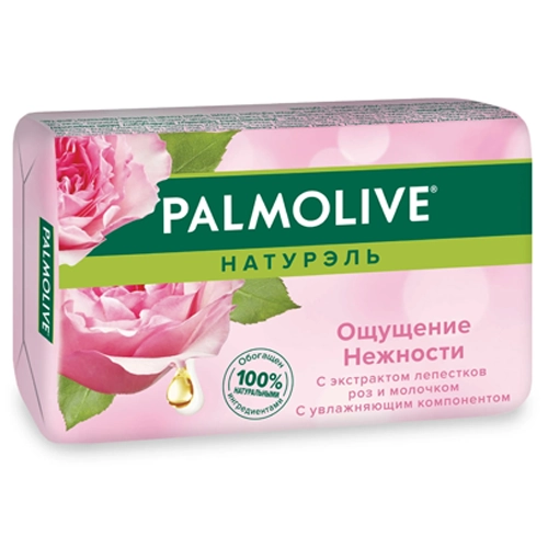 Мыло Palmolive Натурэль туалетное с экстрактом лепестков роз и молочком 90 г