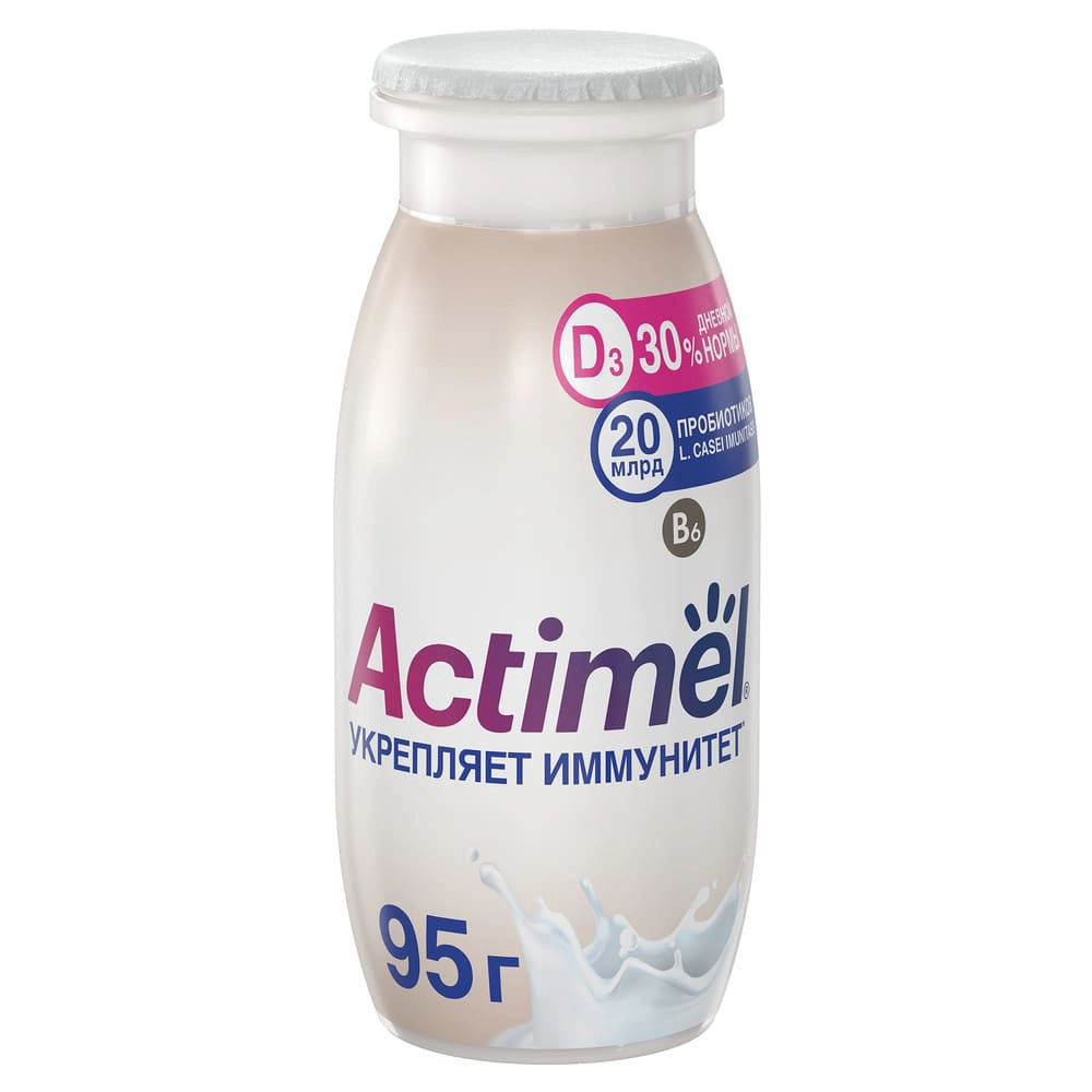 Напиток кисломолочный Actimel натуральный 95 г