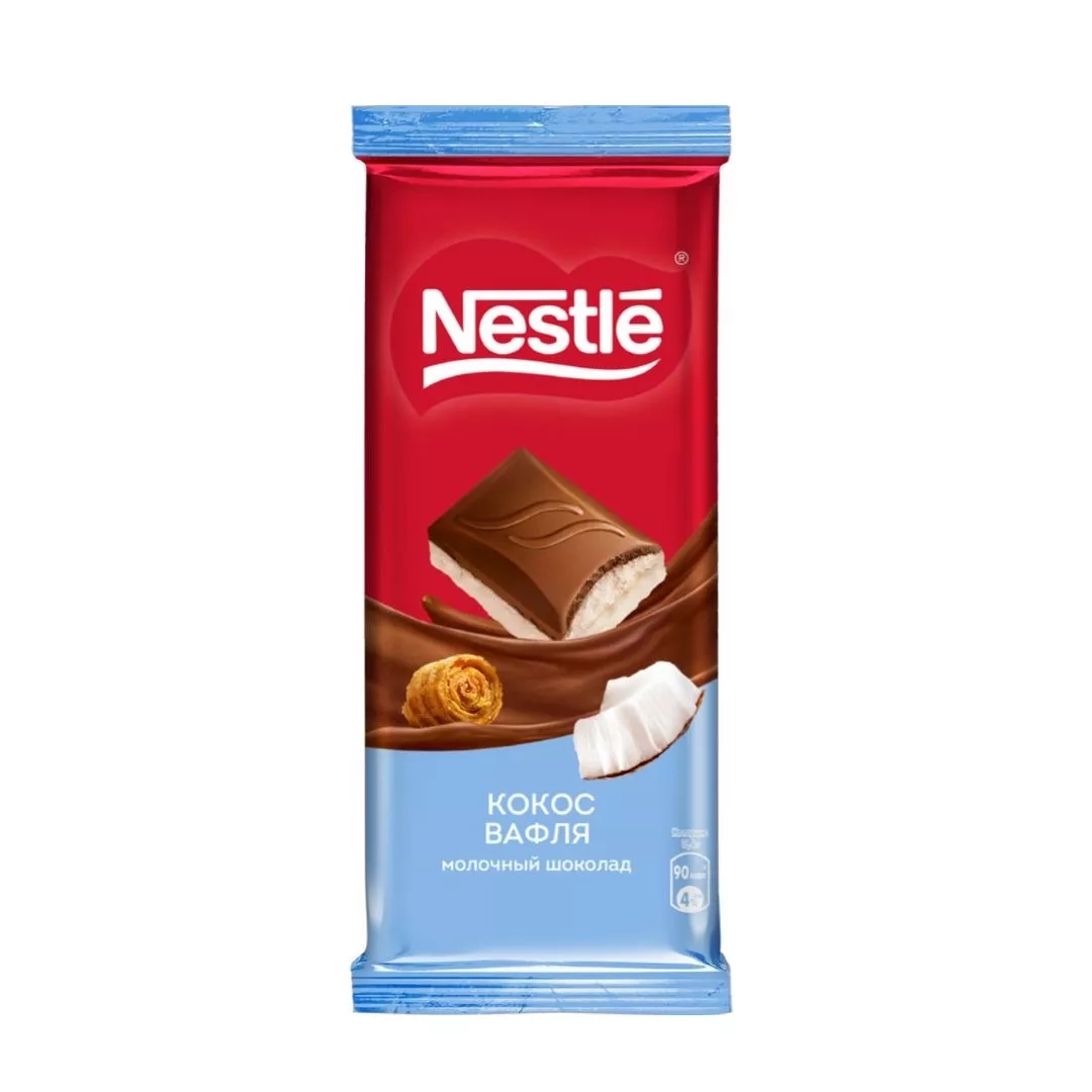Nestle молочный шоколад Белый Кокос 75 г