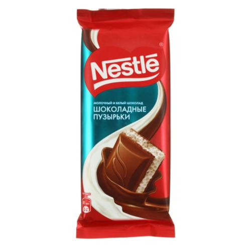 Nestle молочный шоколад белый пористый 75 г