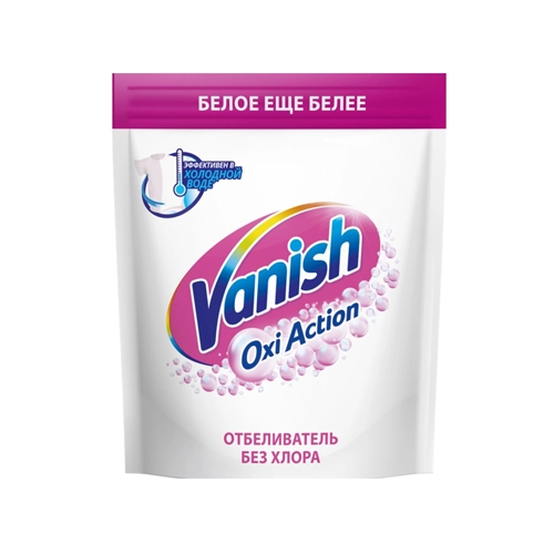 Отбеливатель для белых тканей Vanish Oxi Action кристальная белизна 250 гр