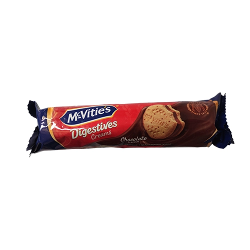 Печенье McVities Digestive из цельнозерновых злаков с кремом и ароматом шоколада 90 г