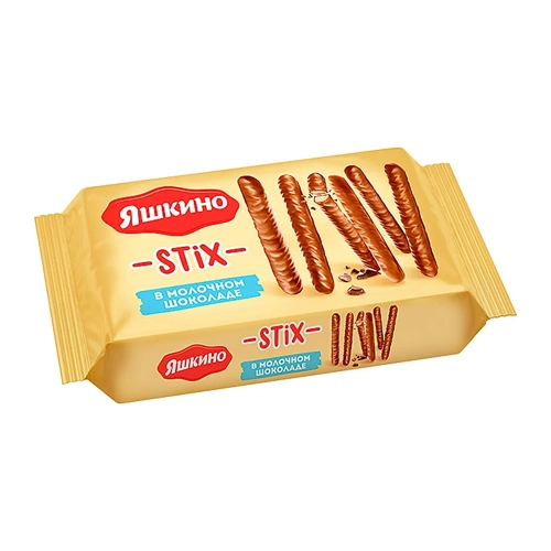 Печенье Stix в молочном шоколаде Яшкино 130 г