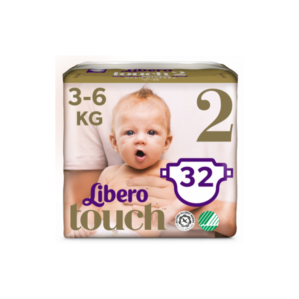 Подгузники Libero для детей Touch 2, 3-6 кг 32 шт