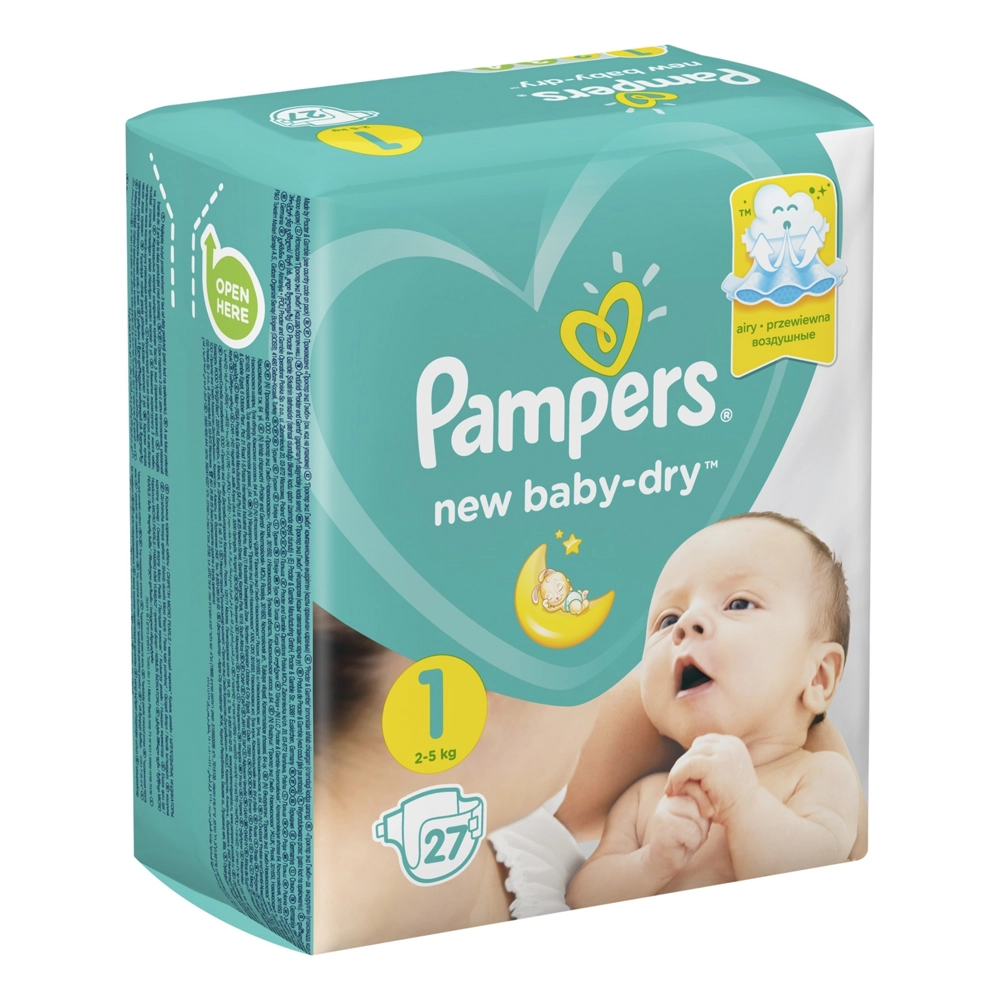 Подгузники Pampers Premium Baby-Dry Newborn 2-5 кг 27 шт