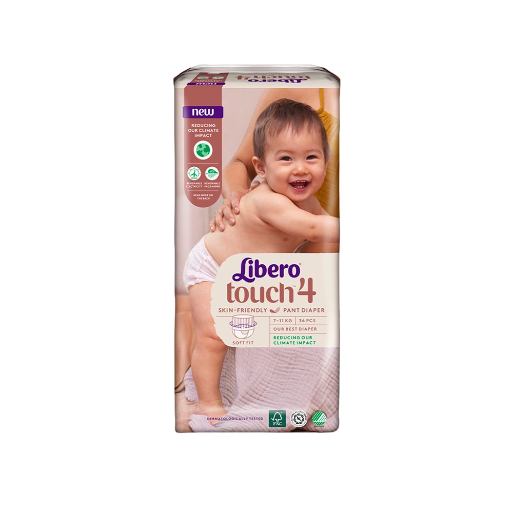 Подгузники-трусики Libero для детей Touch 4, 7-11 кг 36 шт