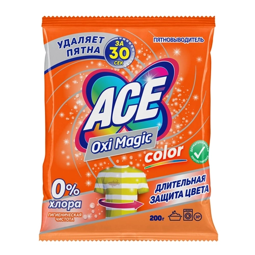 Пятновыводитель Ace Oximagic Color 200 гр