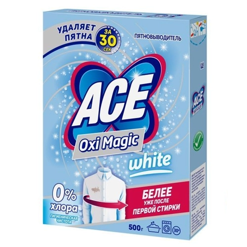 Пятновыводитель Ace Oximagic White универсальный 500 гр