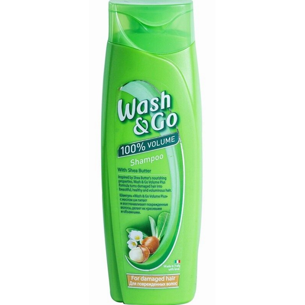 Wash&Go шампунь 400мл с маслом ши (для поврежденных волос)