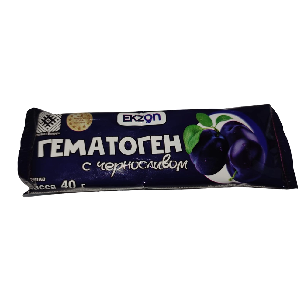 Шоколад Экзон Бад «Гематоген с черносливкой» 40 гр