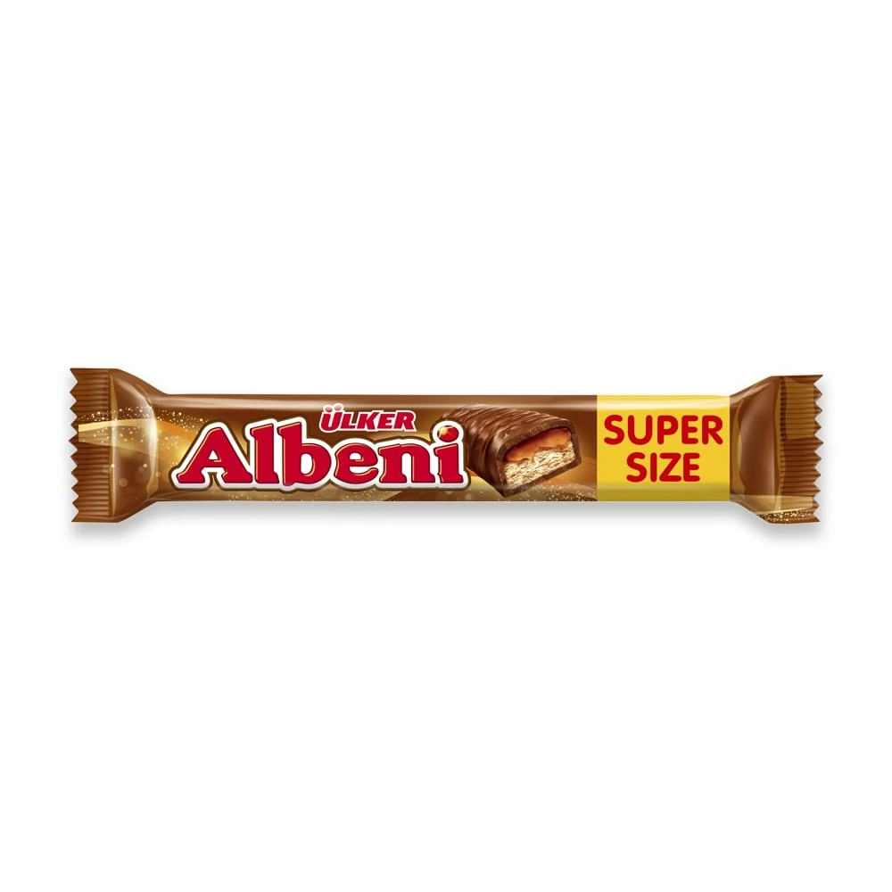 Шоколадный батончик Albeni печенье с карамелью 55 г