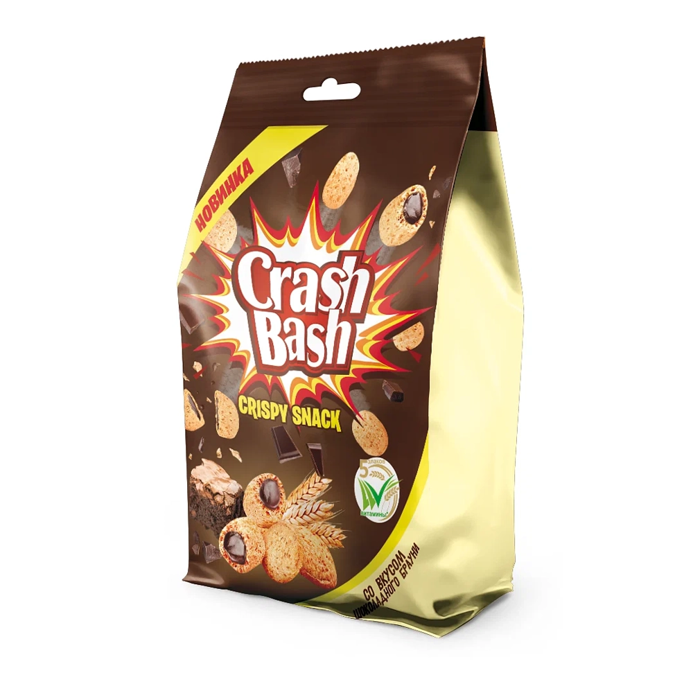 Снэки ЭССЕН Crashbash со вкусом Шоколада 150г
