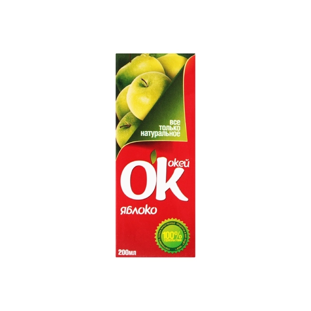 Сок OK Яблоко 0,2л