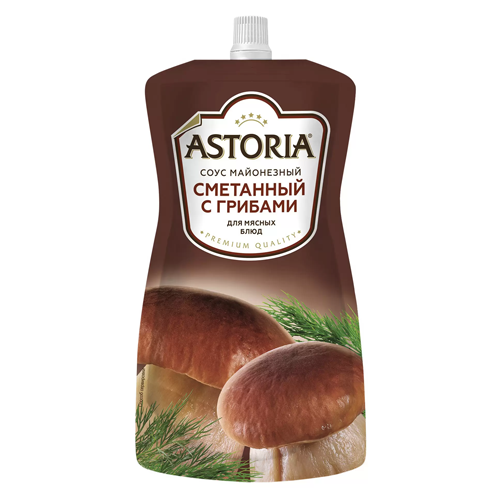 Соус майонезный Astoria сметана с грибами 42% 233 г