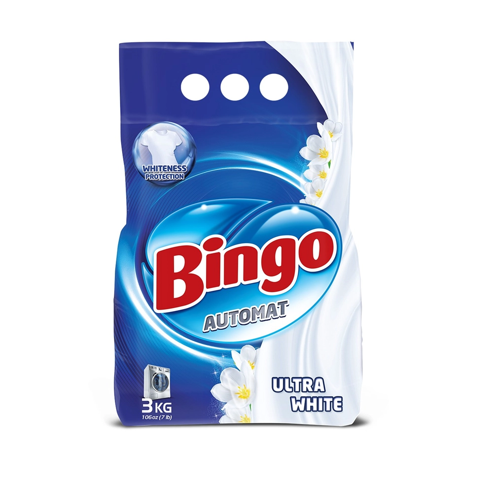 Стиральный порошок автомат Bingo Ultra White 3 кг