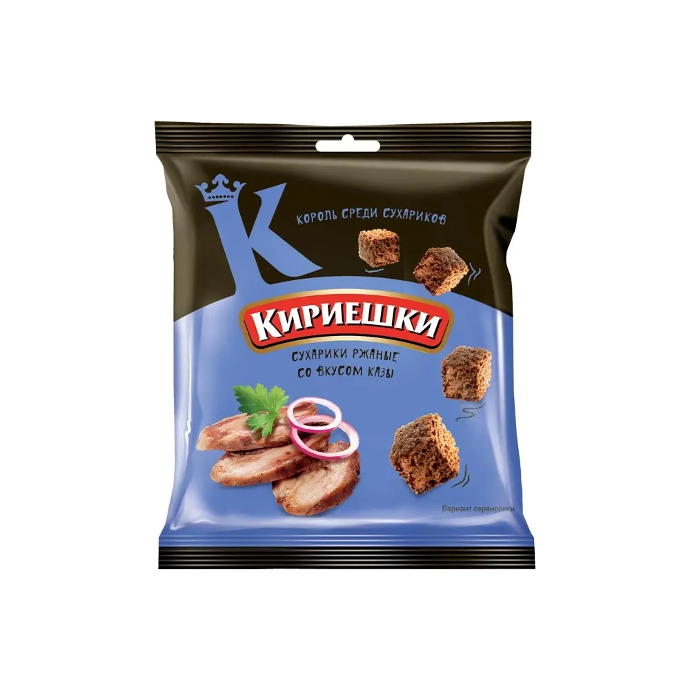 Сухарики Кириешки ржаные со вкусом Казы 40 г - PRODMARKET