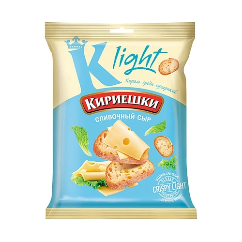 Сухарики со вкусом сливочного сыра Кириешки Light 80 г