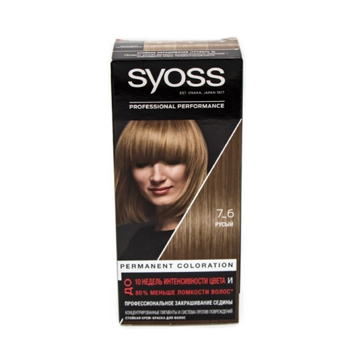 Syoss крем-краска для волос 7-6 натуральный русый