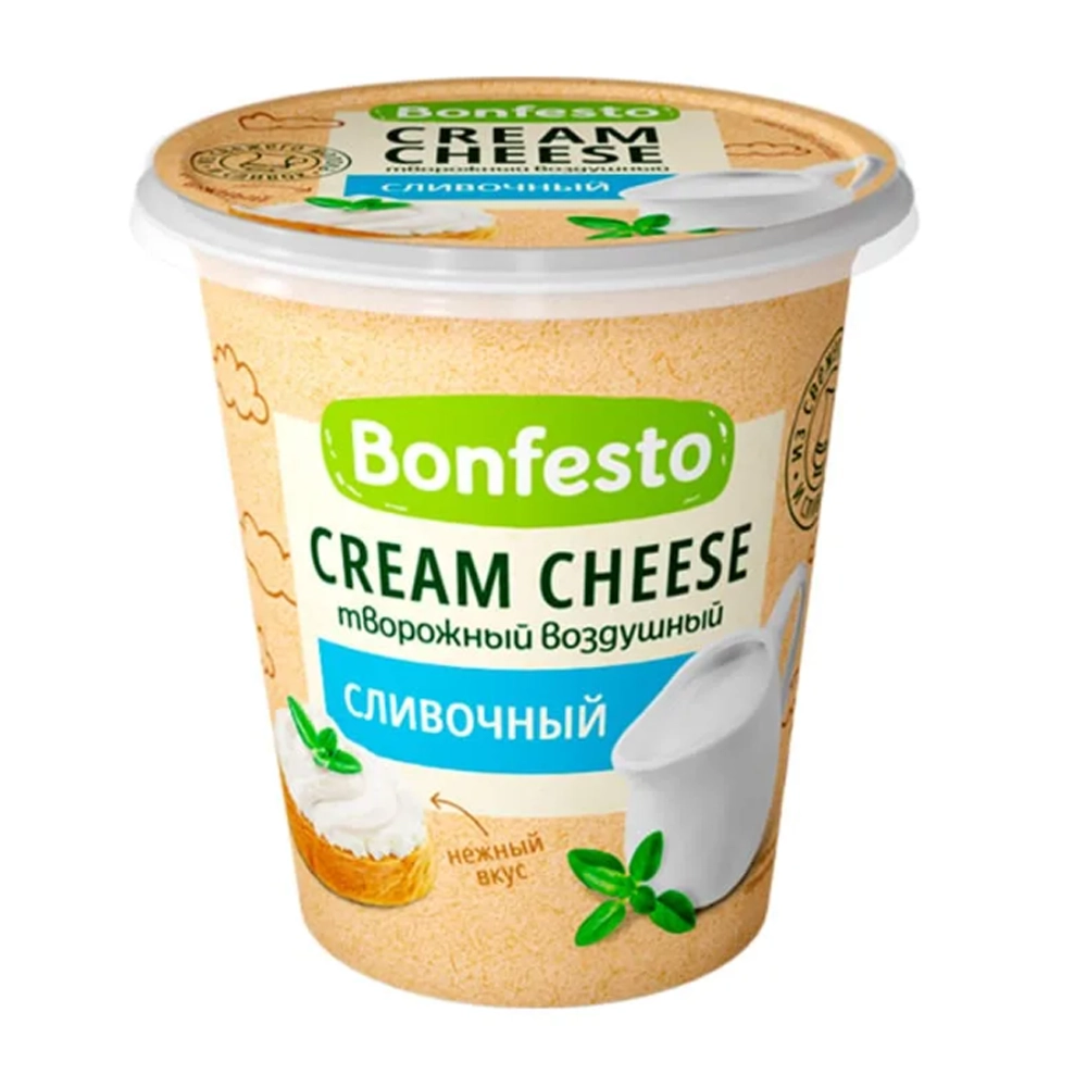 Сыр мягкий творожный Кремчиз воздушный «Сливочный» 65 % 125 гр Bonfesto