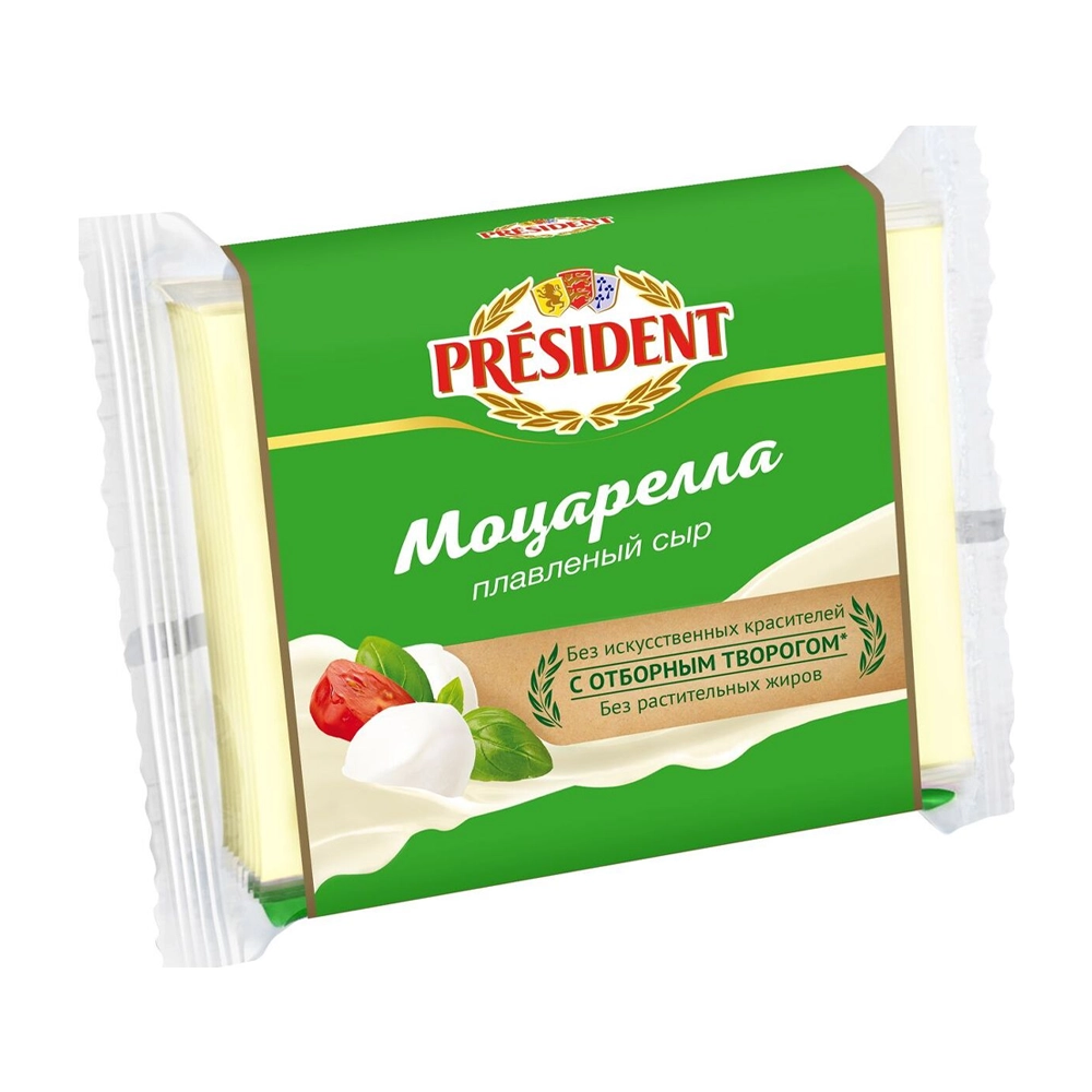Сыр плавленый President Мастер Бутерброда Моцарелла  45% 150 г