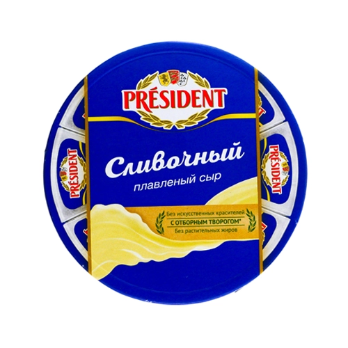Сыр плавленый President Сливочный  45% 140 г