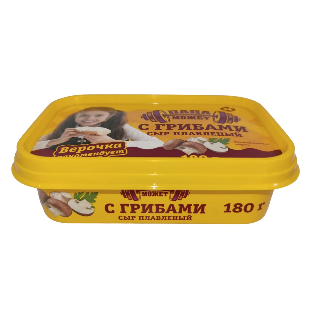Сыр плавленный С Грибами  «Папа может» 55% 180 гр