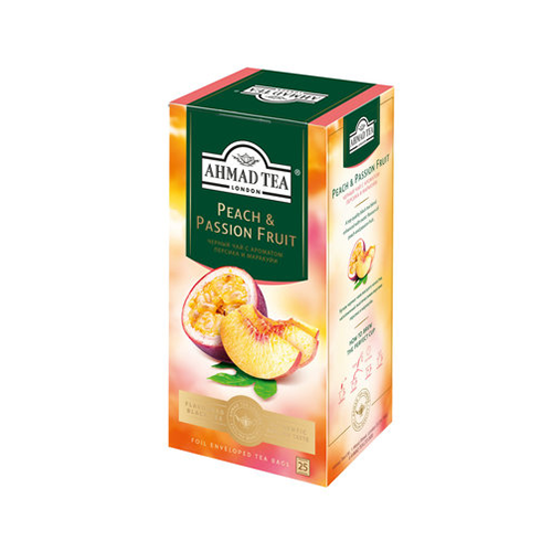 Чай черный Ahmad Tea Персик-Маракуйя 25 пакетиков