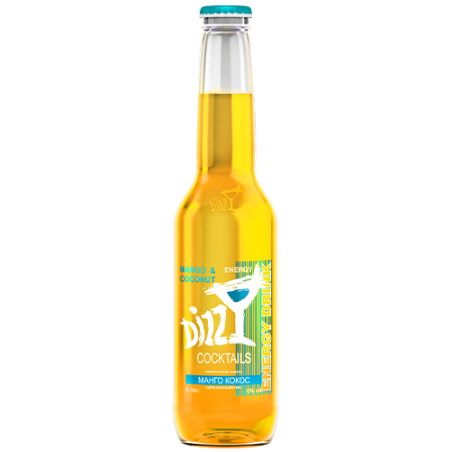 Энергетический напиток Dizzy Энерджи манго кокос 0,33 л