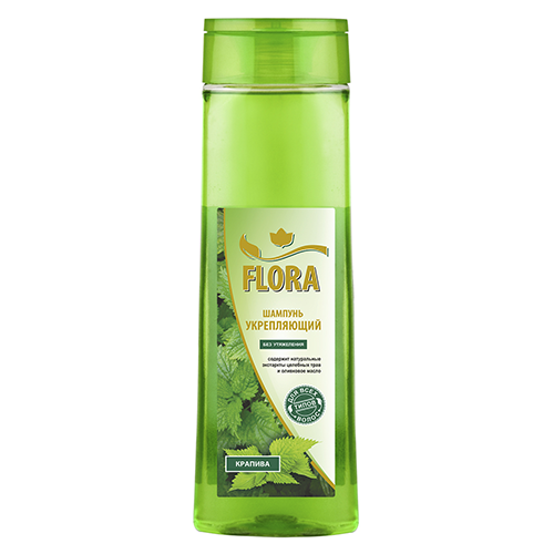 Шампунь Зеленая линия FLORA для всех видов волос 400 мл