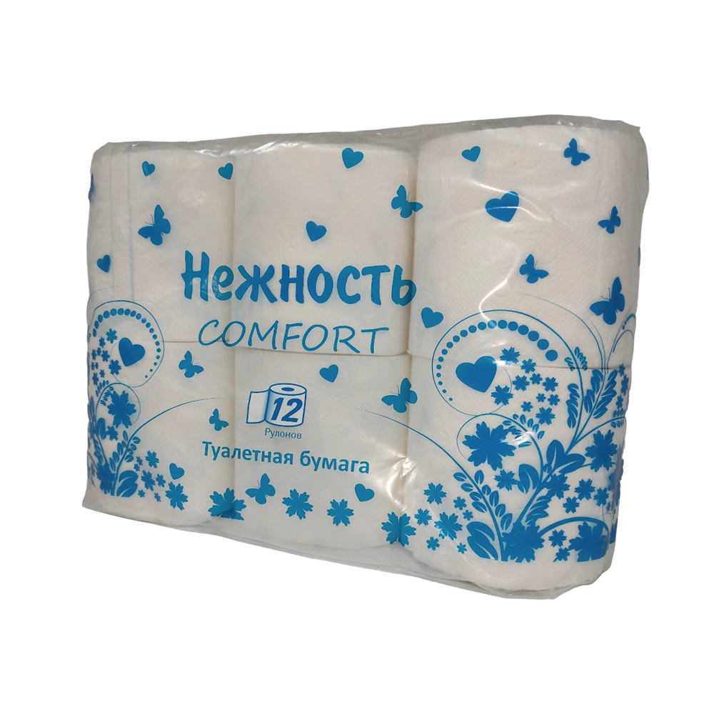 Туалетная бумага Нежность Comfort 2-х слойная 12 рулонов