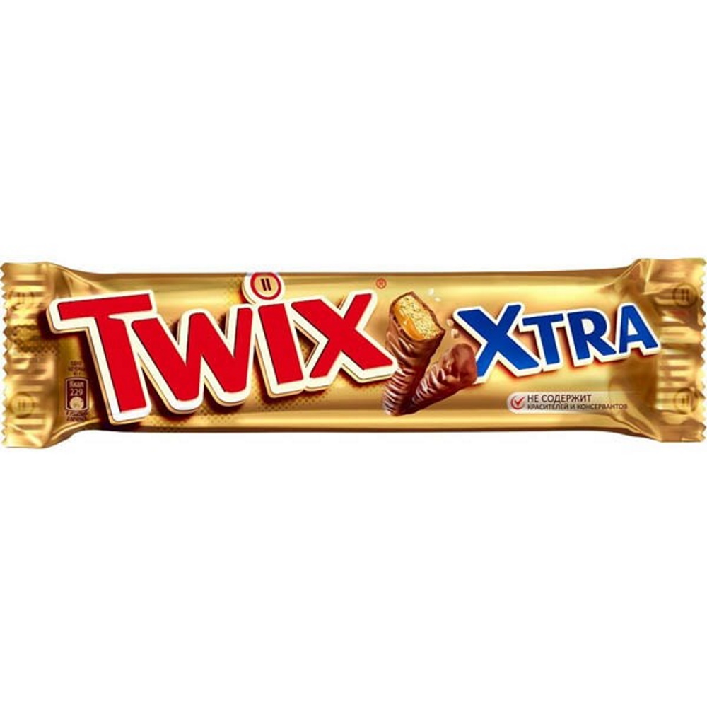 Шоколадный батончик Twix Xtra 82 г/24
