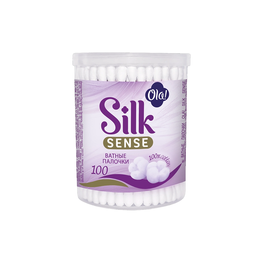 Ватные палочки Ola! Silk sense (пластиковая упаковка) 100 шт