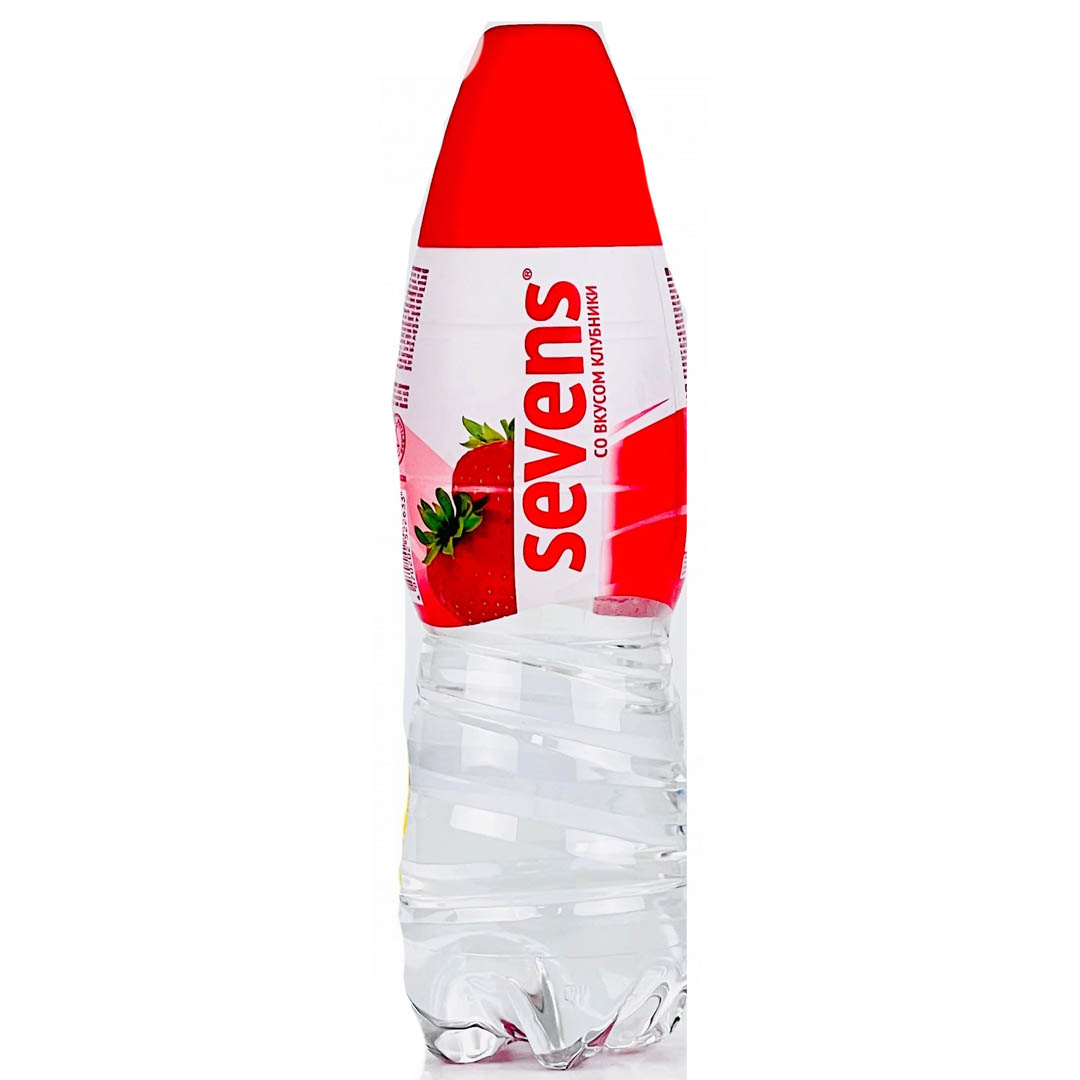 Вода Sevens негазированная со вкусом клубники 1л