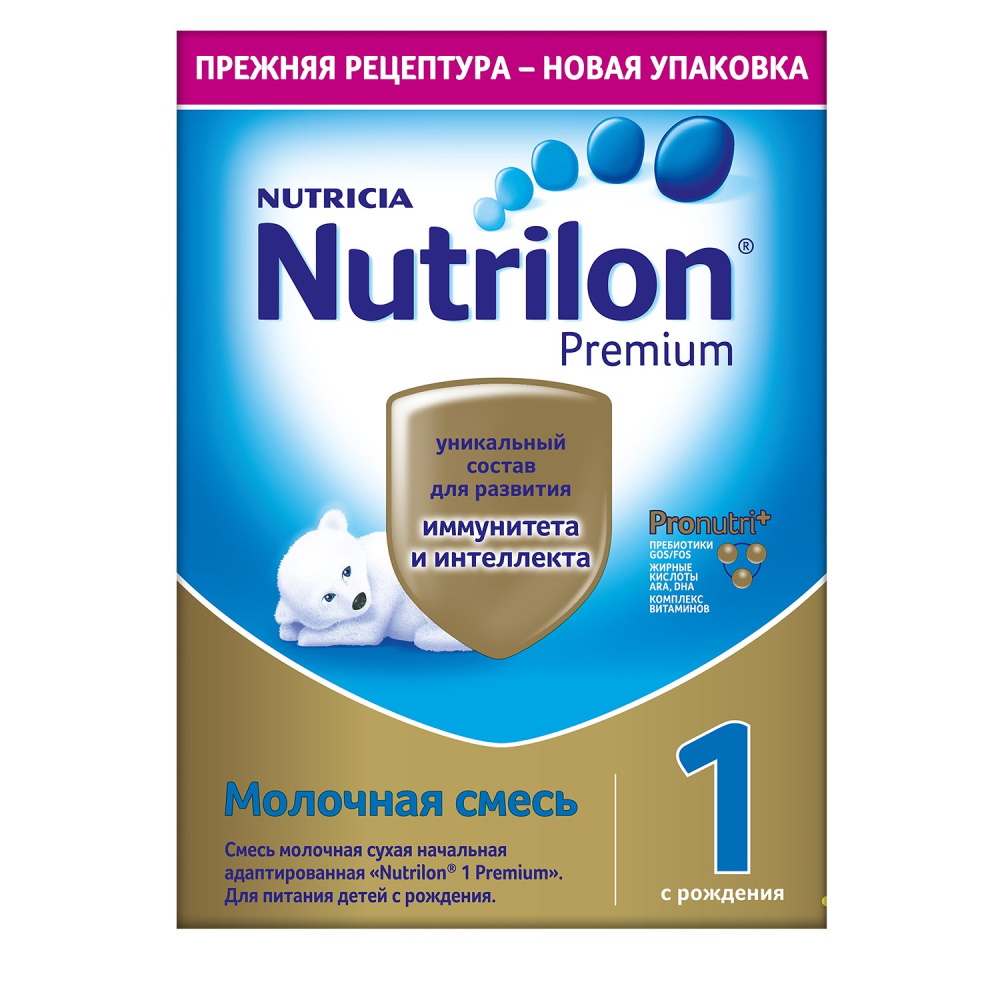 Смесь Nutrilon 1 Premium молочная сухая c рождения 350 г