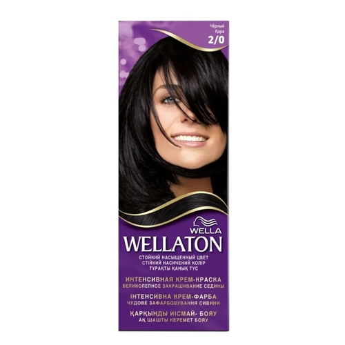 Wellaton Интенсивная крем-краска для волос черный 50 мл