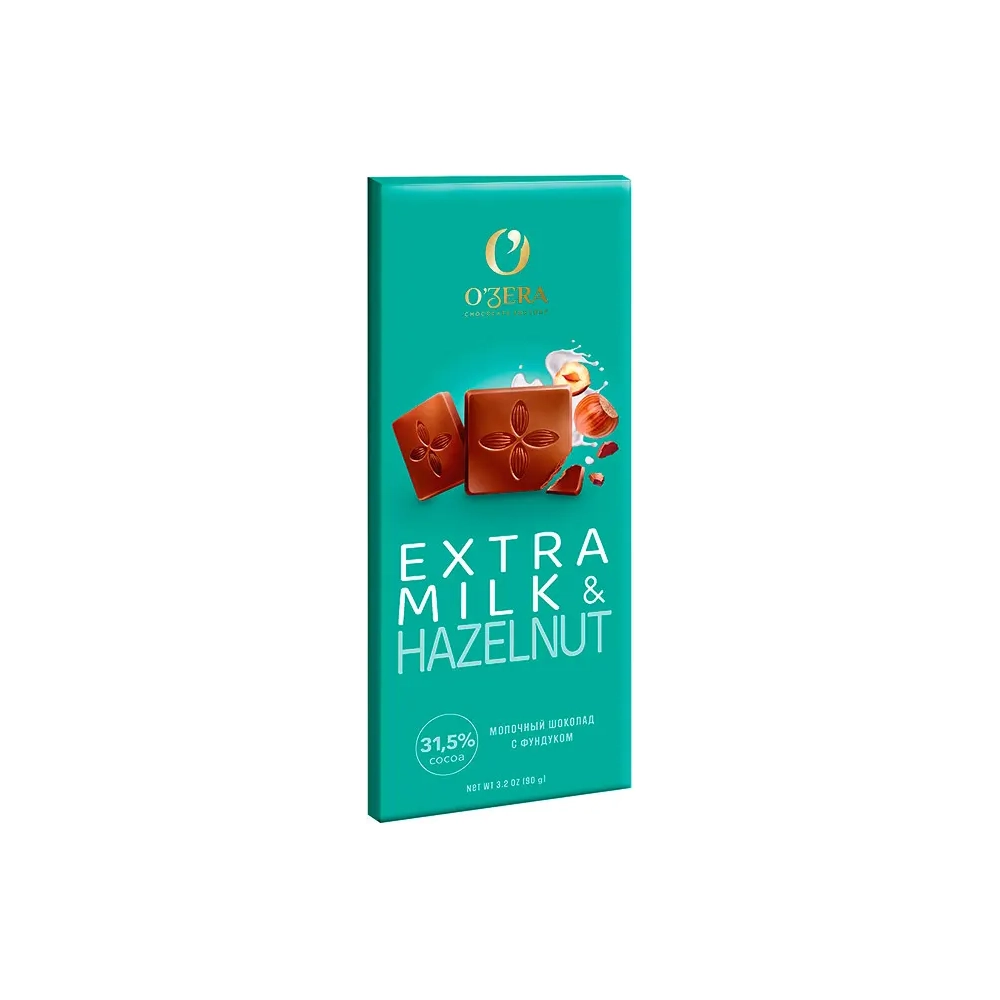 Шоколад молочный O’Zera Extra Milk Hazelnut 90 г
