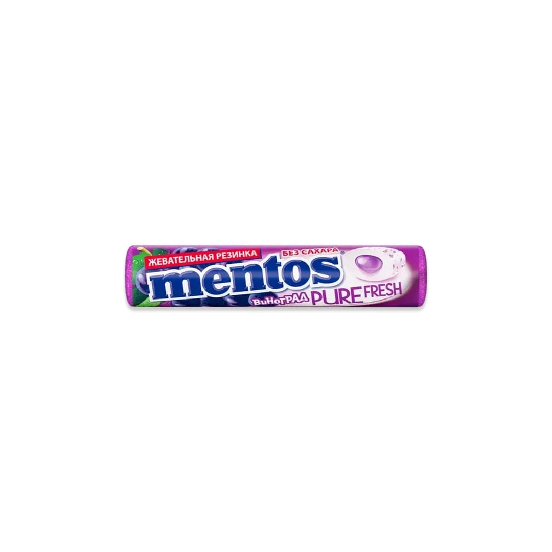Жевательная резинка Mentos виноград 15.5 г