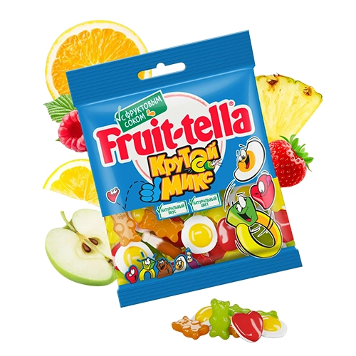 Жевательные конфеты Fruit-tella Cool Mix 70 г