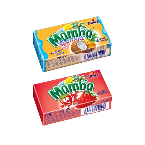 Жевательные конфеты Mamba 26,5 г/шт