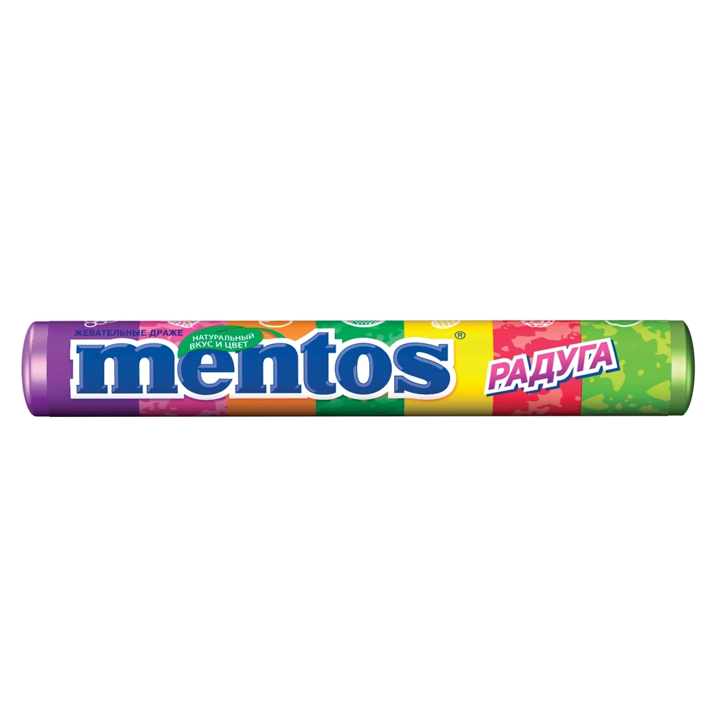 Жевательные конфеты  Mentos Радуга 37.5 г