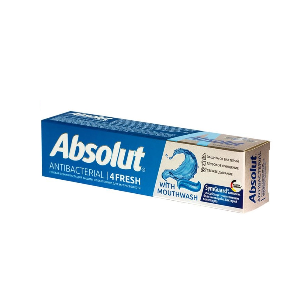 Зубная паста Absolut Антибактериальная 4Fresh 110 г