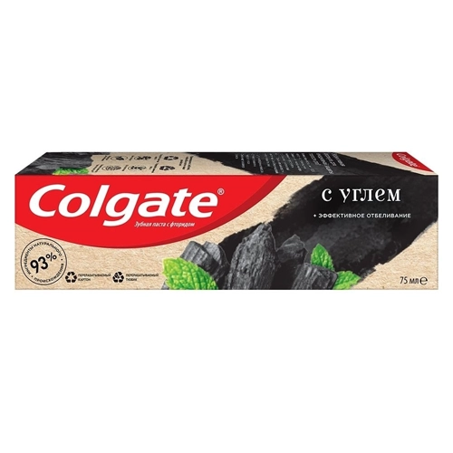 Зубная паста Colgate Naturals с углем 75 мл