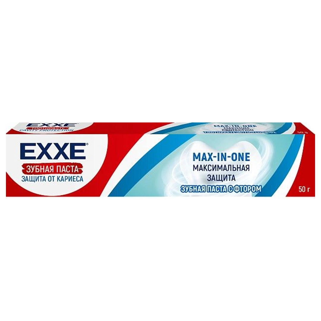 Зубная паста EXXE Максимальная Защита от кариеса Max-in-one 50г